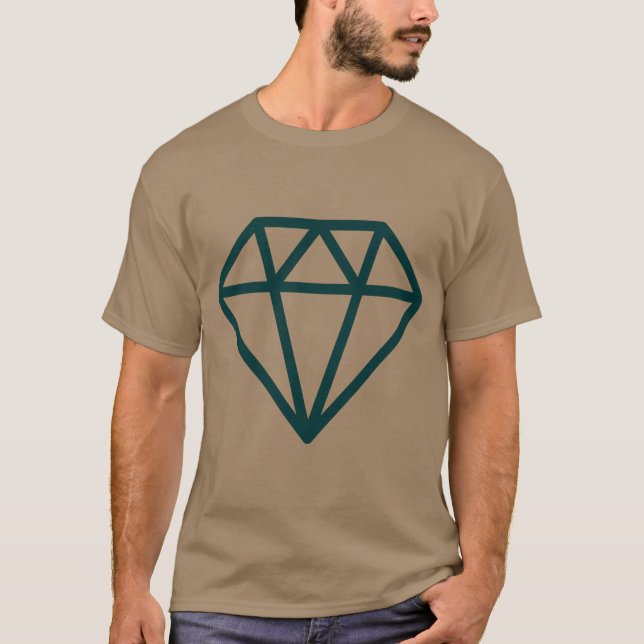 Enkel diameter tee shirt (Framsida)