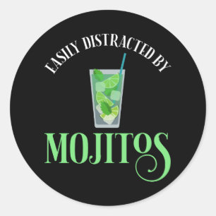 Enkel diskriminering av Mojitos Runt Klistermärke