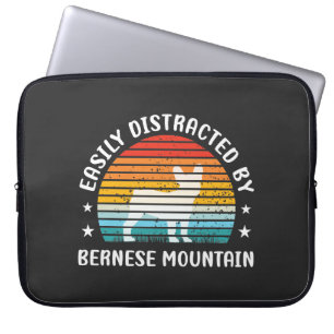 Enkel distraherad av Bernese Mountain hund, Bernes Laptop Fodral