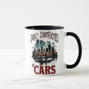 Enkel distraherad av Cars Racecar Street Car Mugg