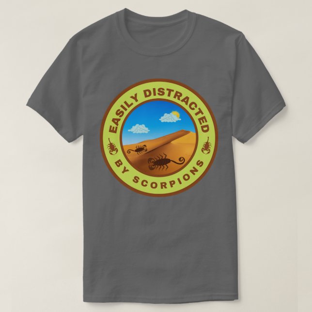 Enkel distraherad av Scorpions T Shirt (Design framsida)