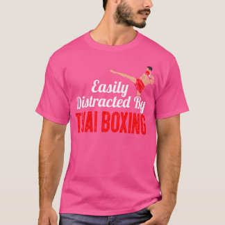 Enkel distraherad av Thai Boxing Kickboxing Boxer T Shirt