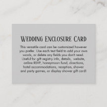 Enkel DIY Personligt bröllp Blek Grått