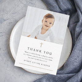 Enkel dobaptism i foto-Religiösan Guld Kor Tack Kort