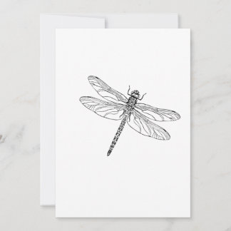 Enkel Dragonfly Julkort
