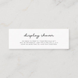 Enkel duschkortsinmatning för Visning Mini Visitkort