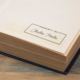 Enkel egenskap för handskriven skriftnamn självfärgande stämpel