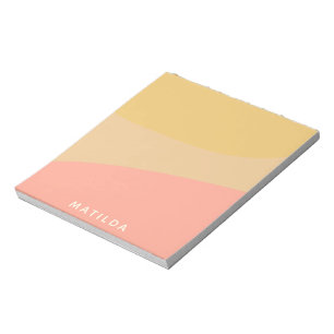 Enkel ekologisk Shapes Sherbet Pastel-Personlig Anteckningsblock