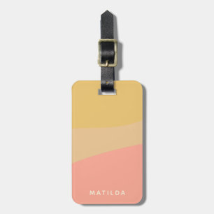 Enkel ekologisk Shapes Sherbet Pastel-Personlig Bagagebricka