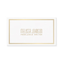 Enkel elegance Art Deco Stil White/Faux Guld