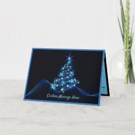 Enkel elegance Black & Blue Julgran Ljus Kort
