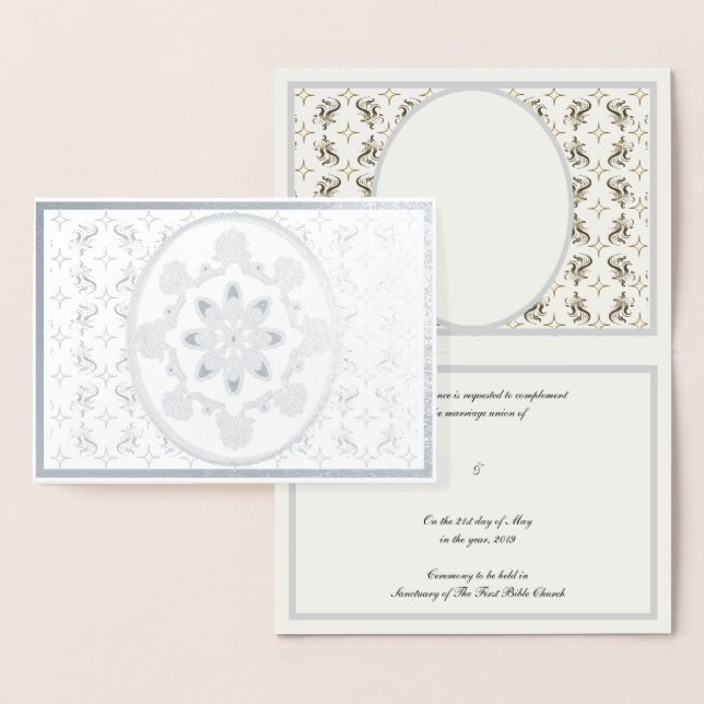 Enkel elegance folierat kort (Display)