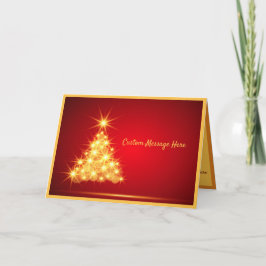 Enkel elegance Golden Julgran Ljus Kort