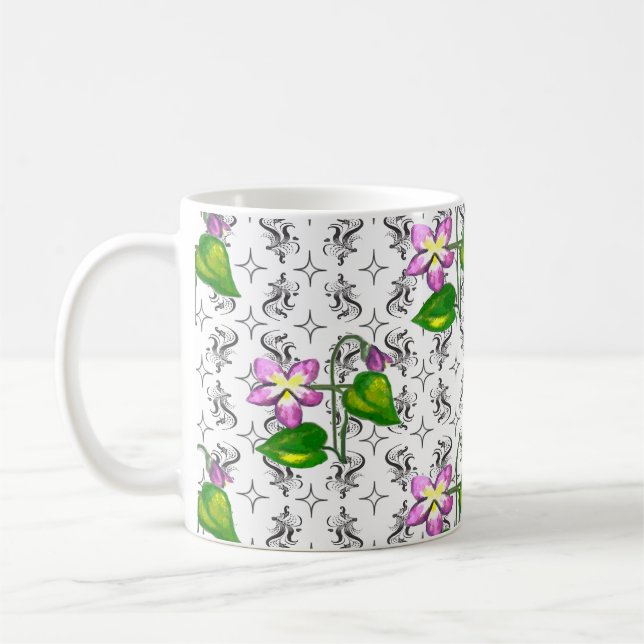 Enkel elegance Humble Violet Kaffemugg (Vänster)