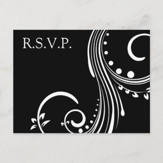 Enkel elegance inbjudan vykort