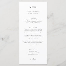 Enkel Elegance Typography & Botanical Menu Meny