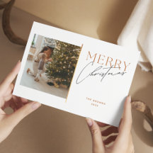 Enkel Elegans Minimalistisk God Jul Foto