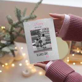 Enkel elegans Nyår foto  Julkort