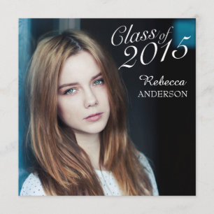 Enkel Elegant 2015 års inbjudan till Studenten