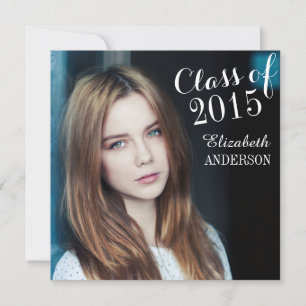 Enkel Elegant 2015 års inbjudan till Studenten