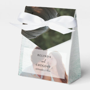 Enkel Elegant 2 Fotoöverlägg Bröllop Presentaskar