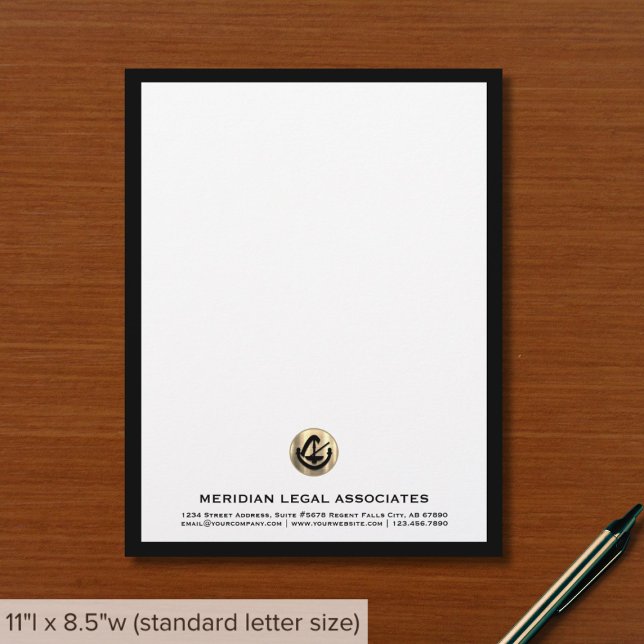 Enkel Elegant advokatfirma Letterhead Brevhuvud (Skapare uppladdad)