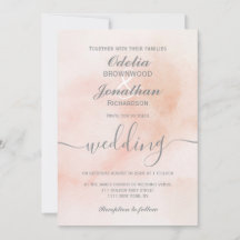 Enkel Elegant Aesthetic Watercolor Bröllop