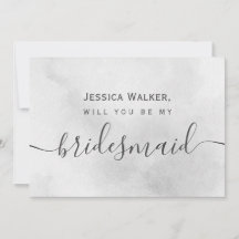 Enkel Elegant Aesthetic Watercolor my bridesmaid
