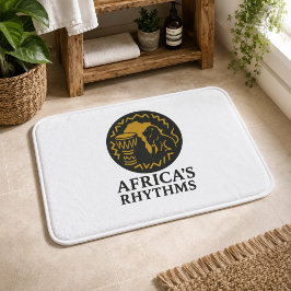 Enkel Elegant Afrikansk Lejontrumma Badrumsmatt Badrumsmatta