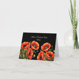 Enkel Elegant Akvarell Blomma Tomt Notkort Helgkort