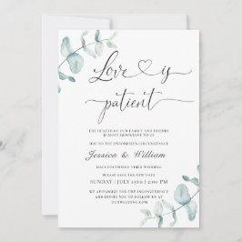 Enkel Elegant Ändra Datum Akvarell  Inbjudningar