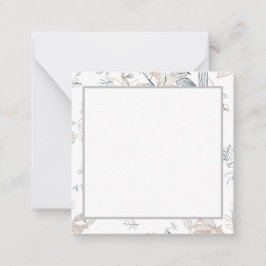 Enkel elegant anteckningskort