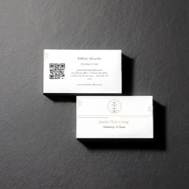 Enkel elegant Attorney/Lawyer-Affärskort Visitkort