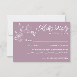 Enkel elegant av modern blommigt - val av måltid OSA kort