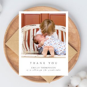 Enkel Elegant Baby Shower med foton Vykort