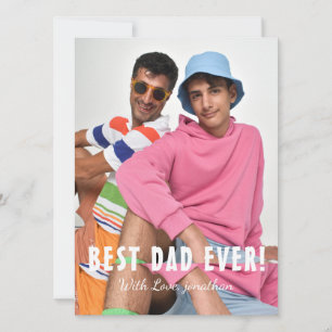 Enkel Elegant, bästa Pappa någonsin Fars dag Pho Julkort