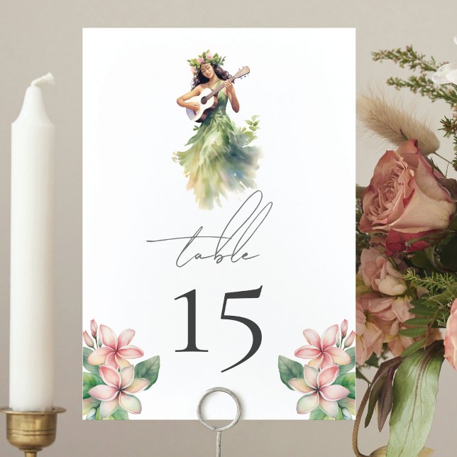 Enkel Elegant Beach Wedding Bordsnummer (Skapare uppladdad)