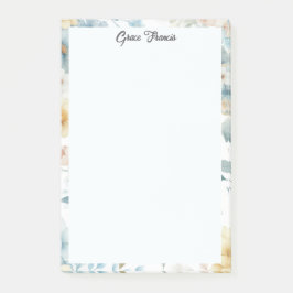 Enkel Elegant Blommig Personlig      Post-it Block