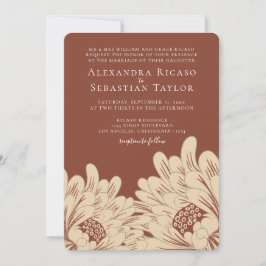 Enkel Elegant Blommigt Bröllop