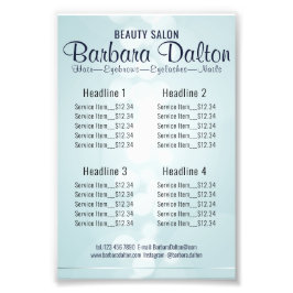 Enkel Elegant Blue Bokeh Fototryck