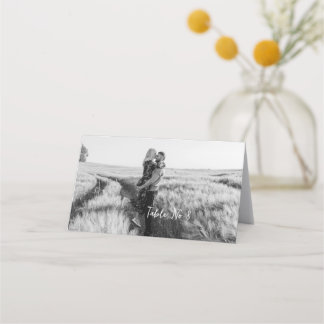 Enkel Elegant Boho Bröllop Bord - inget fotokort Placeringskort