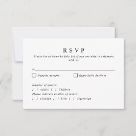 Enkel Elegant Botanisk Krans Monogram Bröllop OSA Kort