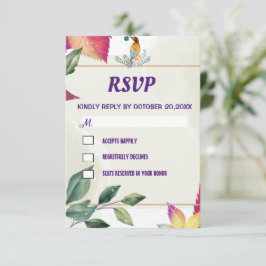 Enkel Elegant botaniskt OSA Kort