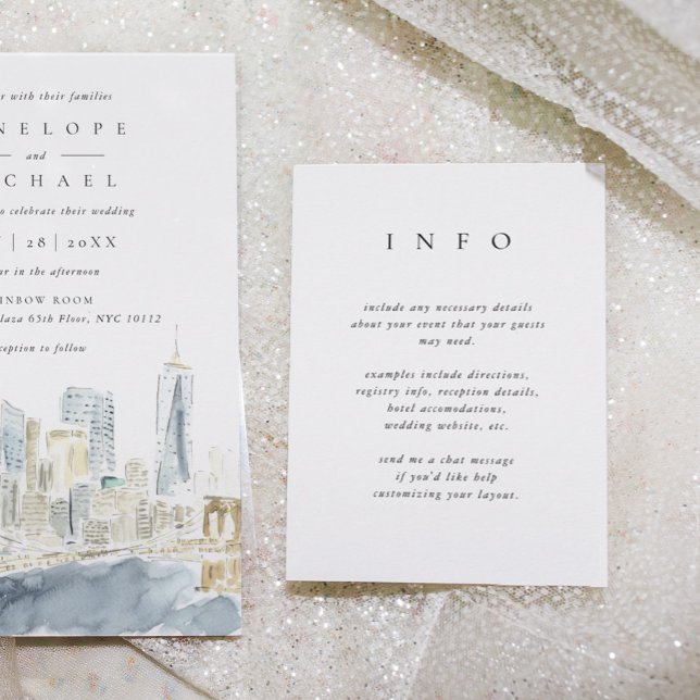 Enkel Elegant bröllop Mörk blått bak Tilläggskort (Elegant simple wedding information enclosure cards.)