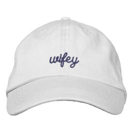 Enkel Elegant bröllop Party Broderad Keps