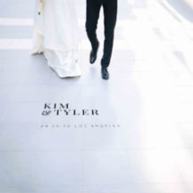 Enkel elegant bröllop-typografi namn-datum