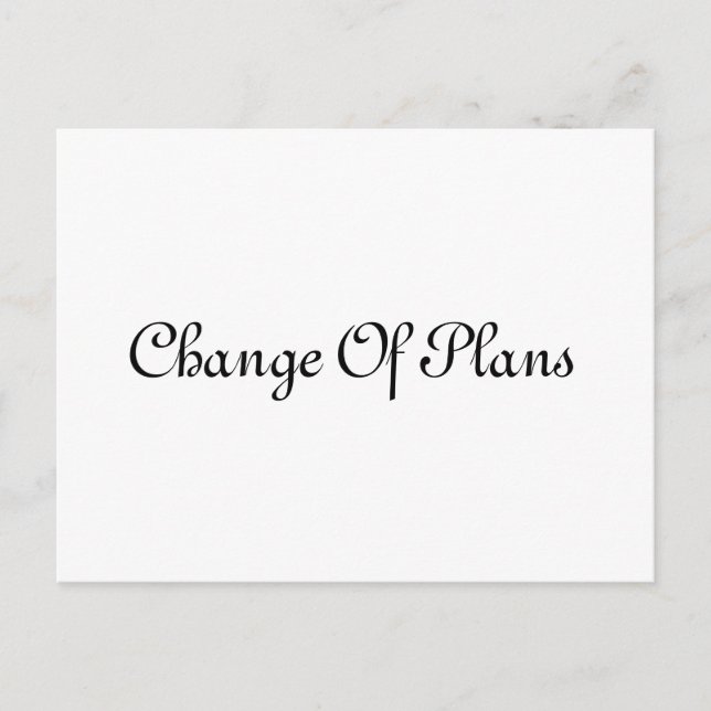 Enkel Elegant Bröllopsförsening  Meddelande Vykort (Framsida)