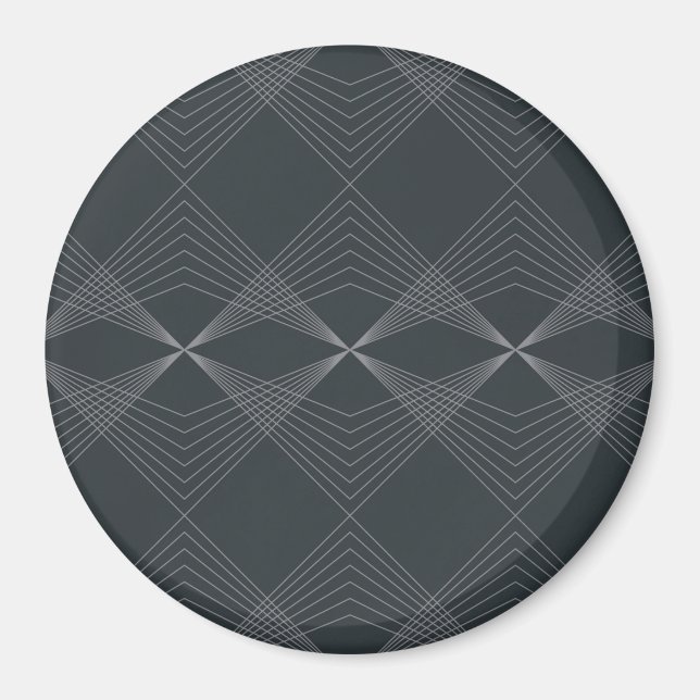 Enkel, elegant, chic, lyxbildkonst magnet (Framsidan)