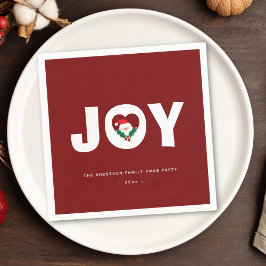 Enkel Elegant Cute Santa Jul Joy Party Pappersservett