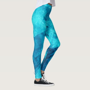 Enkel elegant damasker för blåttGrunge Leggings
